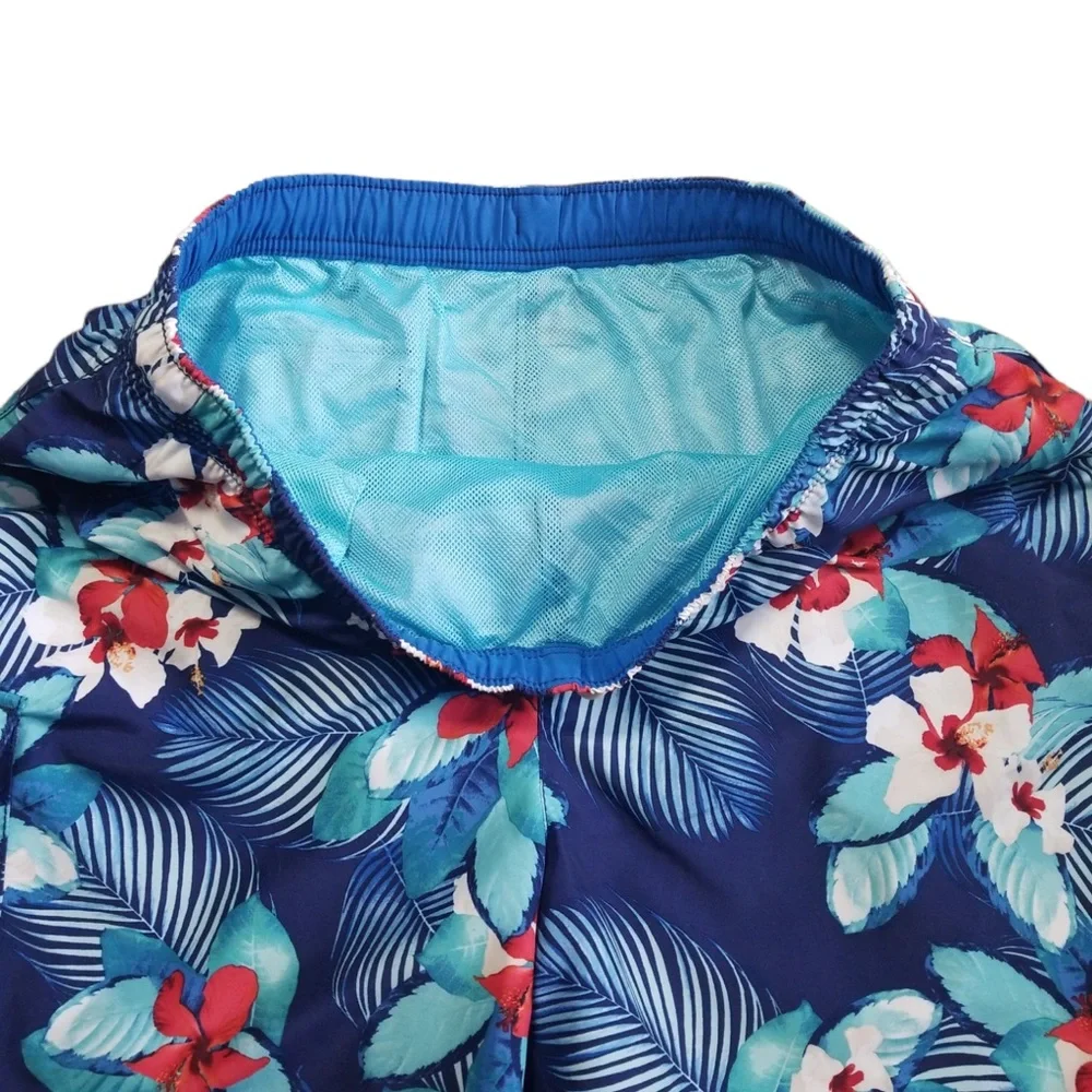 Tommy Bahama Men’s Blue Tropical Naples Monterosso Beach Swim Trunk Sz.‎ L NWOT